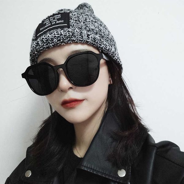2023 Nova versão coreana óculos de sol da moda masculina saltando corpo grande rosto emagrecimento aparência internet celebridade rua foto óculos feminino Instagram