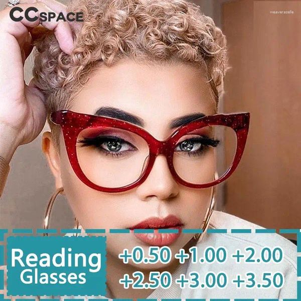 Sonnenbrille R46631 Retro Big Frame Cat Eye Lesebrille 1,00 2,00 3,00 Männer Frauen Mode Übergroße Presbyopie Brillen