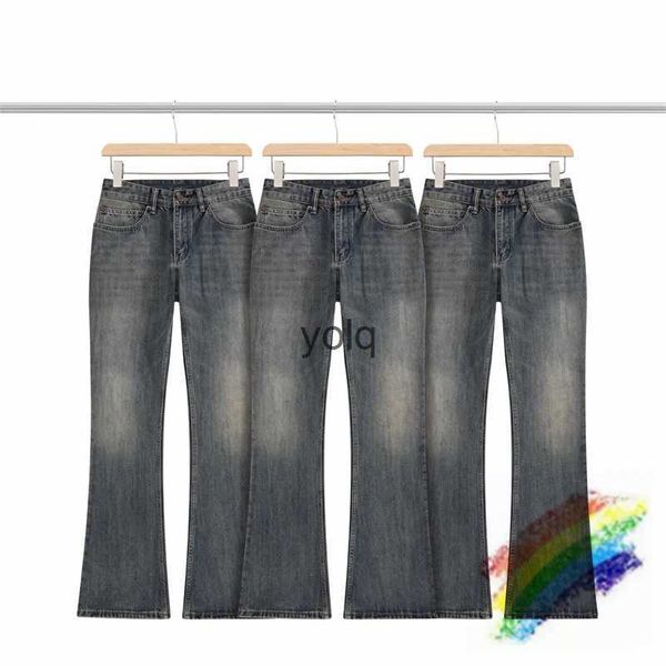 Мужские джинсы, бамбуковые джинсы в рубчик для мужчин и женщин, качественные потертые джинсовые брюки большого размера из денима.