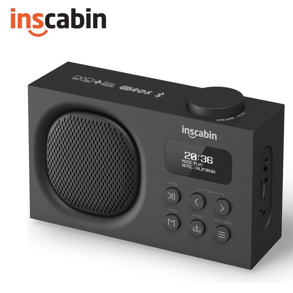 Radio Inscabin P2/P9 Tragbares DAB/DAB+ FM-Digitalradio/kabelloser Lautsprecher mit Bluetooth/Dual-Wecker/TF/USB