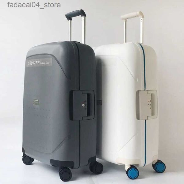 Чемоданы Carrylove 202428 дюймов Женская большая тележка для багажа Спиннер для багажа Винтажный чемодан для путешествий Q240115