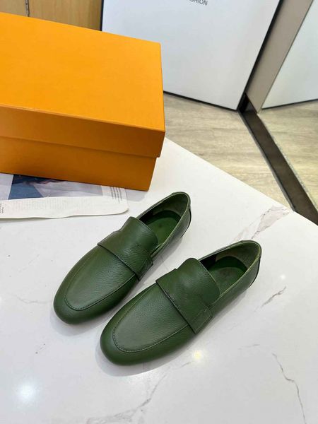 Erken Bahar Klasik Loafers Tek Ayakkabı Orijinal Deri Beş Renk Mevcut Four Seasons Style Essential Model Yumuşak ve Konforlu Kalp Atışı Tarzı Moda