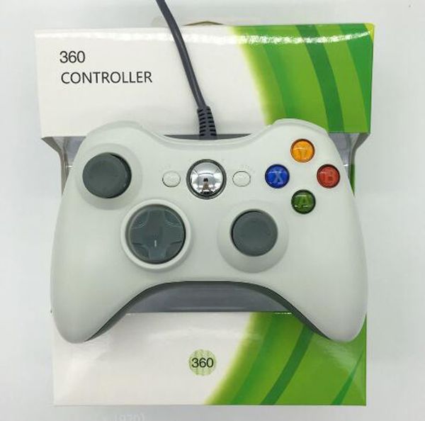 Maniglia per console Gamepad cablata USB per Microsoft Xbox 360 Controller Xbox360 Joystick Controller per giochi Gampad Joypad Nostalgic con pacchetto di vendita Nuovo