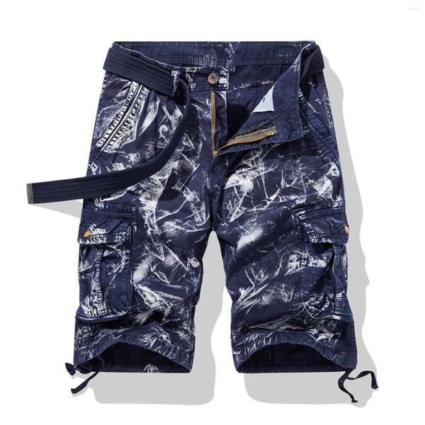 Shorts masculinos carga y2k vintage denim multi-bolso zíper em linha reta calças curtas jeans casual retro conforto streetwear hombre