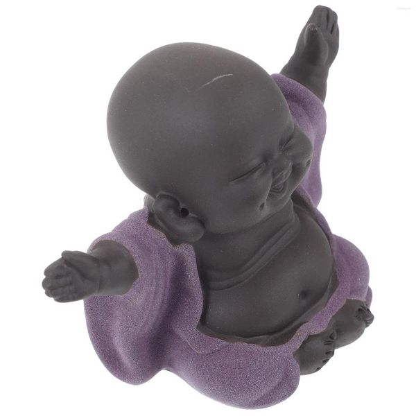 Set di stoviglie Maitreya Laughing Buddha Ornament Accessori per ufficio Squisito arredamento artigianale con sabbia viola