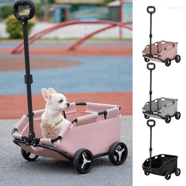 Hundeträger, kleiner Haustier-Kinderwagen, Katze, Baby für Reisen, leichtes, zusammenklappbares Allrad-Absorptionsauto