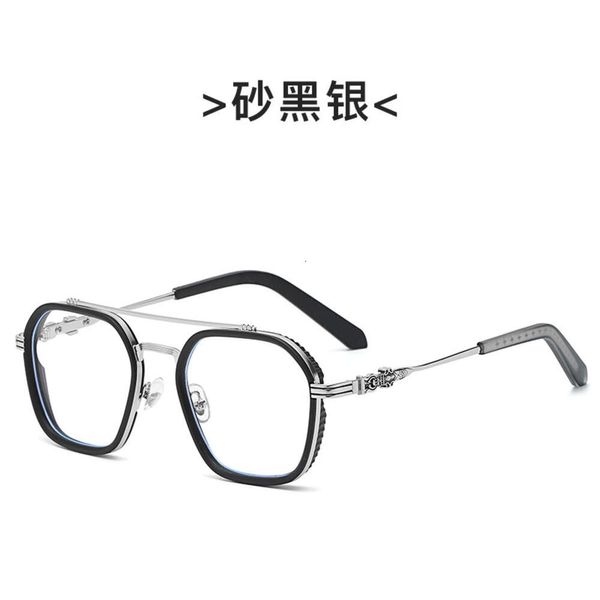 2024 Lüks Tasarımcı CH Güneş Gözlüğü Erkekler Kadın Krom Gözlükleri Çerçeveler Yeni Gösteri Kılıç Metal Kalp Gözlük Çerçeve Adam Unisex Yüksek Kaliteli Gözlük 1Ris