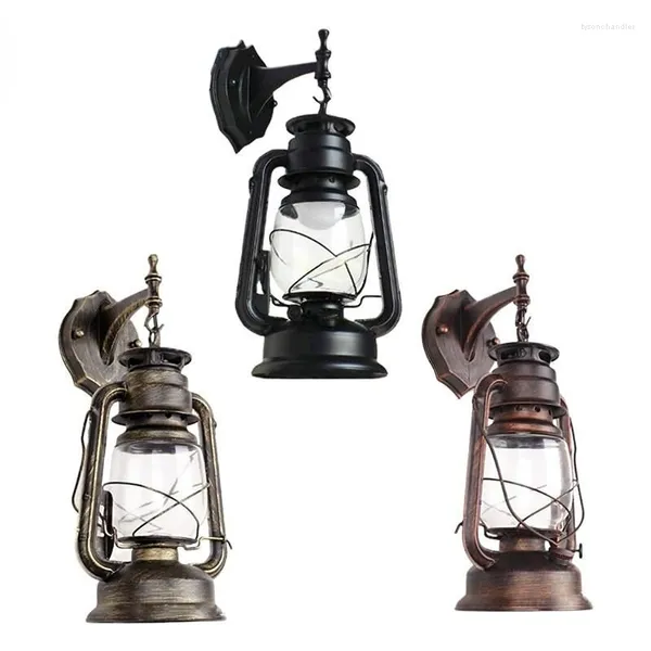 Lampade da parete E27 Retro Vintage Lanterna rustica antica Sconce Lampada da comodino Decorazione industriale Sala da pranzo Camera da letto Ligh