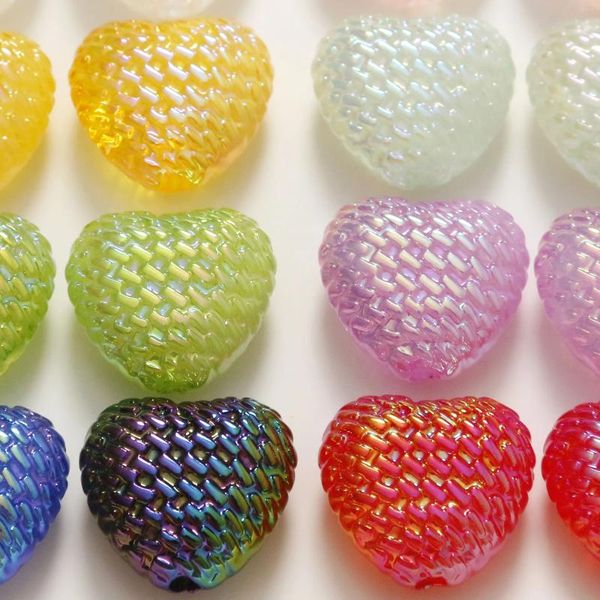 Figuras decorativas 5 piezas de bolas de color caramelo, cuentas de fantasía coloridas a cuadros para hacer joyas, accesorios de collar de pulsera hechos a mano DIY