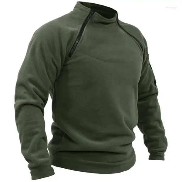 Erkek Sweaters Men'ScamoUflage Savaş Taktik Gömlek Açık Spor Stand Yaka Sweater Külot Sıcak Dip