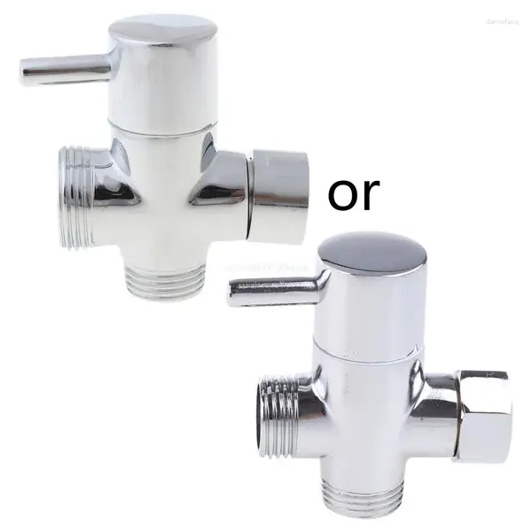 Conjunto acessório de banho T-adaptador 3 maneiras para válvula desviador bidê pulverizador chuveiro dropship