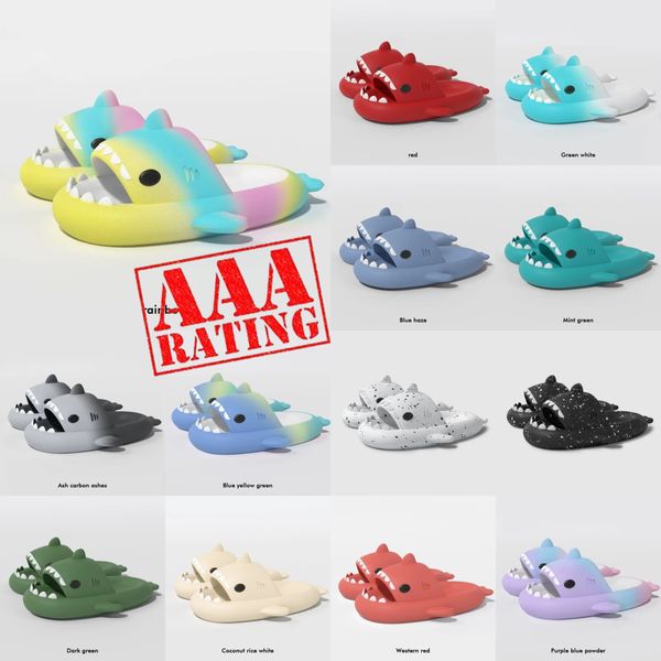 Schaumläufer, Designer-Haifisch-Hausschuhe, Sommer-Rutscher für Männer, Frauen, Kinder, Rutschen, rosa, blau, grau, Kissenrutschen, Sandalen, weiche, dicke Kissen-Slipper, Wolkenrutsche, Innenschuhe