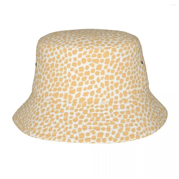 Berets girafa animal impressão padrão balde chapéu panamá para crianças bob chapéus ao ar livre hip hop pescador verão pesca unisex bonés