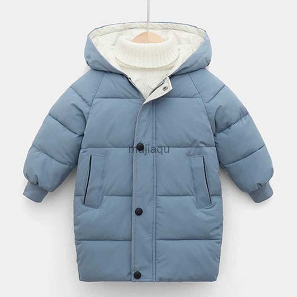 Giacche Felpe con cappuccio Cappotti per bambini Giacche per neonati Moda Ragazze calde Tuta da neve con cappuccio per 3-10 anni Bambini adolescenti Capispalla lunghi spessi Abbigliamento invernale per bambiniL240115