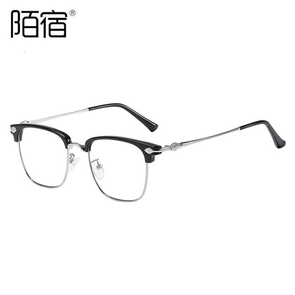 2024 Luxus-Designer-Ch-Sonnenbrille für Damen, verchromt, Brillengestelle, Herrenbrille, Myopie, Augenschutz, flache Linse, Herz-Brillengestell, Damen-Unisex-Brille