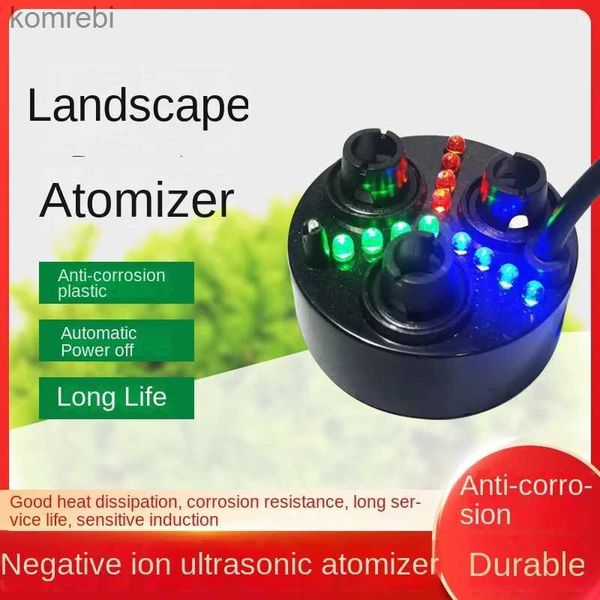 Umidificatori DC24V Acquario Atomizzatore Atomizzatore Acqua Rocaille Umidificatore 3 Testa Spray Mist Maker Fogger Macchina Senza AlimentazioneL240115