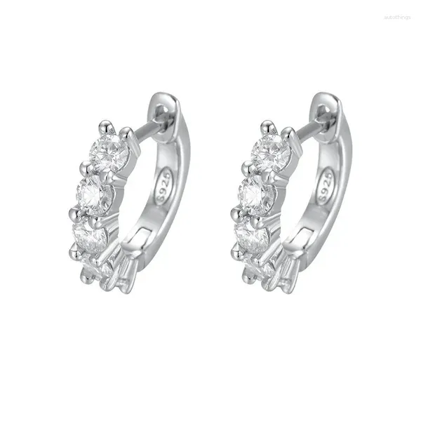 Orecchini a bottone Glp-20241029 Lefei Moda Classic Trendy Luxury Moissanite Design Orecchino con diamanti pieni per gioielli da donna in argento 925