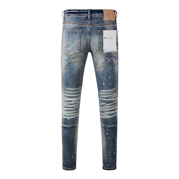 Designer jeans roxo skinny stretch jeans masculino jeans designer moda slim-fit apertado altura rua denim luz azul hip-hop rua rasgado tendência calças z6