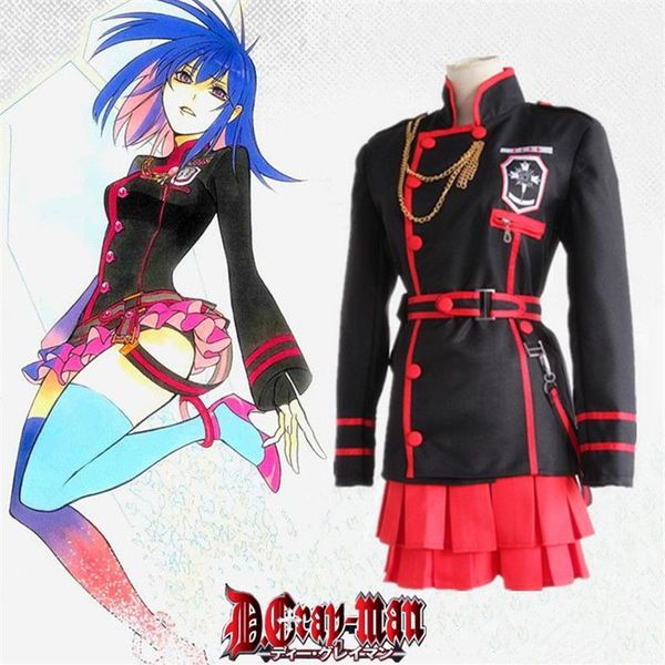 Anime giapponese D Gray-man Linali Lee Costumi Cosplay Vestiti Set completo Uniform247f