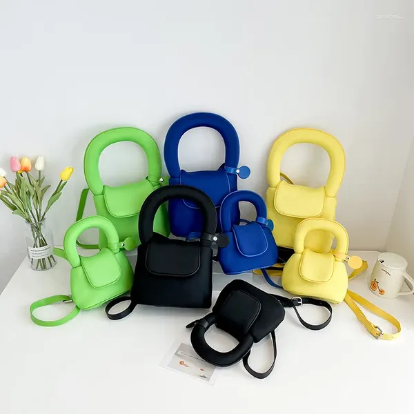 Abend Taschen Frauen Schulter Modische 2024 Frische Einfarbig Koreanischen Stil Candy Handtasche Süße Casual Umhängetasche