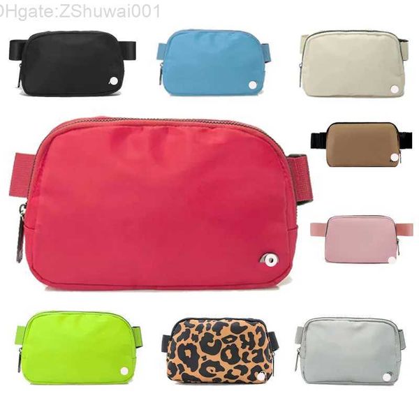 LU clássico luxo em todos os lugares cinto saco cintura sacos designer bumbag mulheres mens nylon velo bum peito esportes yoga saco bolsa de ombro crossbody moda carteira 02QU