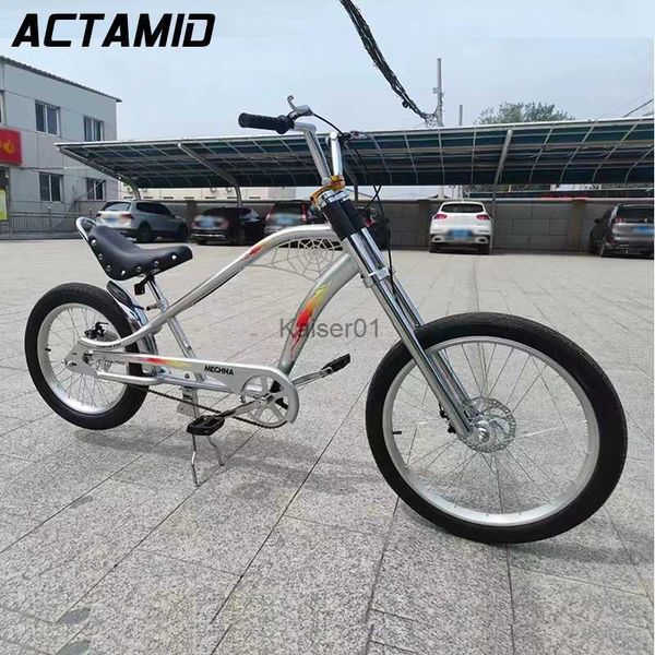 Biciclette 24 Adulti Chopper Bike Moto Biciclette d'epoca Classica Harley Fat Tire Alla moda 20x3.0 Per Outdoor Beach Cruiser