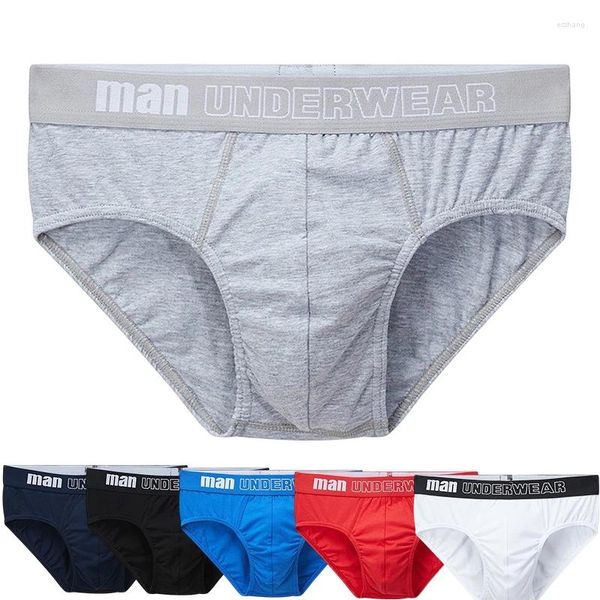 Mutande Mutandine da uomo Intimo Cotone Slip maschili Uomini sexy Sospensorio Pantaloni Comodi slip traspiranti da uomo