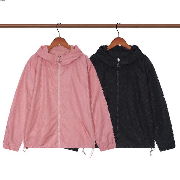 Yüksek kaliteli çift taraflı giyilebilir tasarımcı ceket ceket kış sonbahar ince dış giyim stilist erkekler kadın rüzgarlık fermuarlı hoodies ceketler