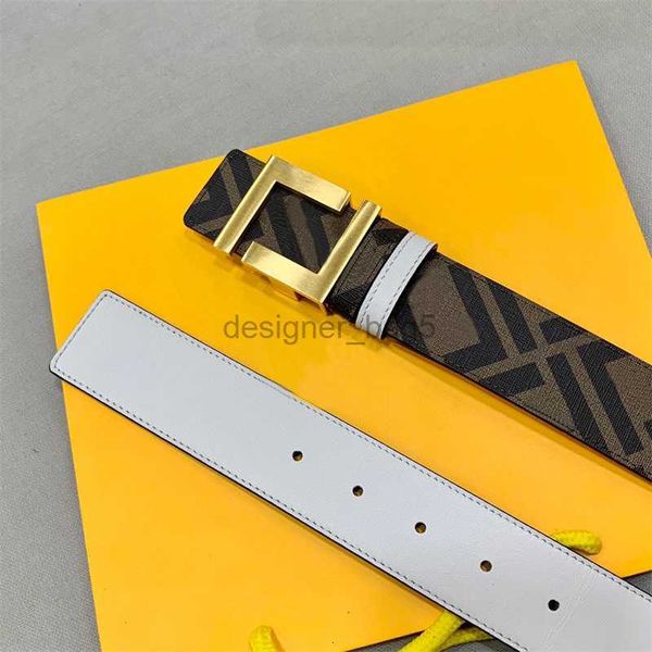 Cintura di design di lusso con lettera F per uomo Moda fibbia in oro in pelle Cinture classiche alla moda Donna Uomo Cintura casual Cinturini da uomo di alta qualità regali migliore qualità