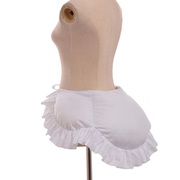 1 peça mulheres vintage renascentista bum roll traje acessórios medievais lolita vestidos elizabetano agitação novo algodão branco fabric268c