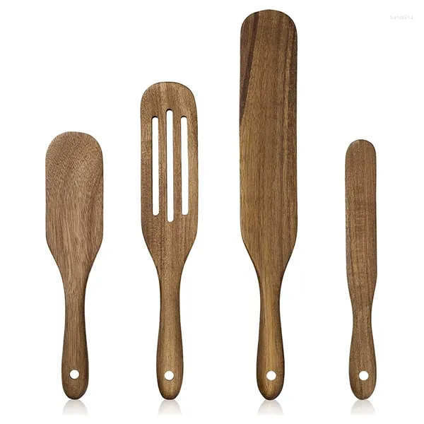 Наборы посуды Spurtle Set Натуральная деревянная кухонная утварь Spurtles ручной работы Кухонные инструменты Посуда с антипригарным покрытием