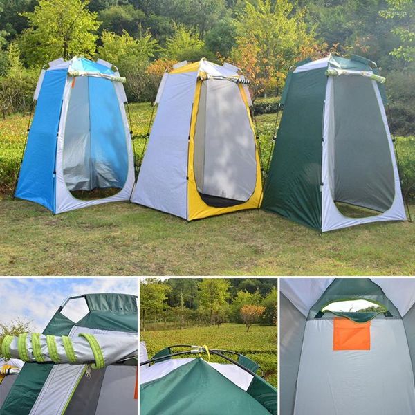 Tendas e abrigos portátil privacidade chuveiro tenda ao ar livre impermeável mudando abrigo para acampamento caminhadas praia banheiro banheiro