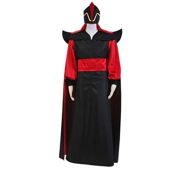 Costume cosplay Aladdin Jafar cattivo vestito completo232F