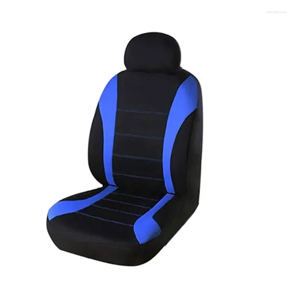 Capas para assento de carro 2 unidades/conjunto capa para assento frontal balde esportivo azul