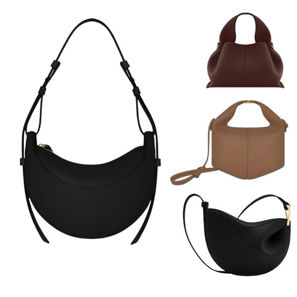 Bolsa de designer polen Luxo couro puro meia lua bolsa estilo Numero bolsa crossbody bolsa de bolinhos bolsa feminina elegante e clássica de alta qualidade com original