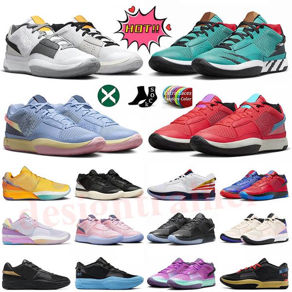 Top Ja 1 Sapatos de basquete masculino JA MORANTS 1S DIA DIA Black Game Royal Phantom Backyard Chimney Chimney Chicago Scratch Hunger Indatibilidade ao ar livre tênis Tamanho 36-46