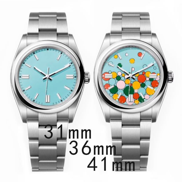 Balon ST9 Erkekler İzler Otomatik Mekanik 31mm 36mm 41mm Kadınlar İzle Paslanmaz Çelik Süper Aydınlık Safir Lady Bilek Swatches Çift Lüks Dhgate