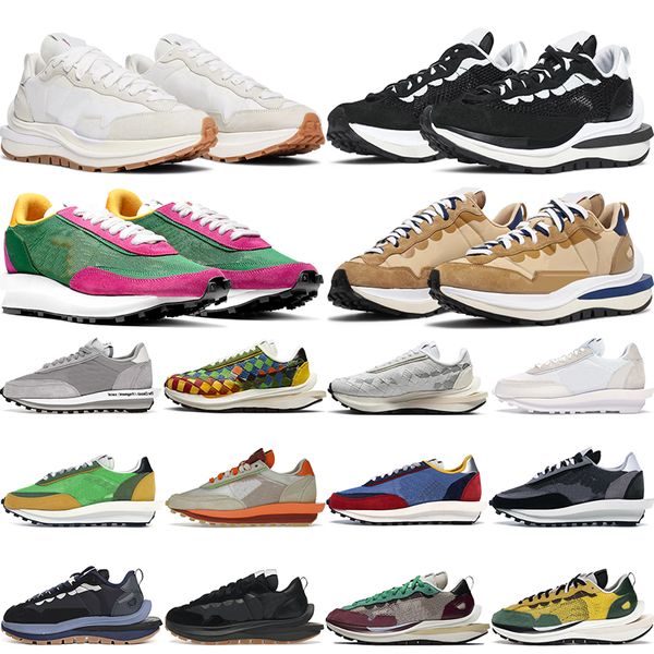 sacai koşu ayakkabıları erkekler için üçlü siyah beyaz pembe Şarap bayan spor sneakers trainer Nefes vintage moda b ...