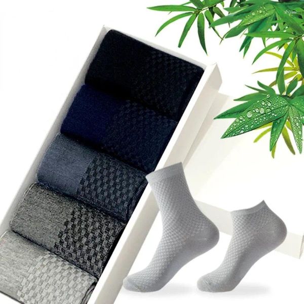Erkek Çorap Bambu Fiber Uzun Siyah İş Yumuşak Nefes Alabilir Yüksek Kalite Sonbahar Erkek Boş Zaman
