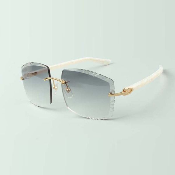 Stile Occhiali da sole con lenti da taglio designer di vendita diretta 3524022 Occhiali con aste Aztechi di alta qualità, dimensioni: 58-18-135 mm