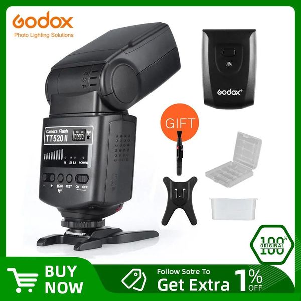 Accessoires Godox Kamera Flash Tt520ii mit Buildin 433MHz Wireless Signal für Canon Nikon Pentax Olympus DSLR -Kameras