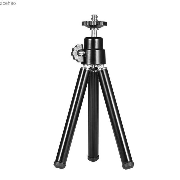 Tripods Taşınabilir Mini Webcam Tripod Akıllı Telefon Hafif Esnek Web Kamera Masaüstü Destek Stand Telefon Tutucu Tablosu Standl240115