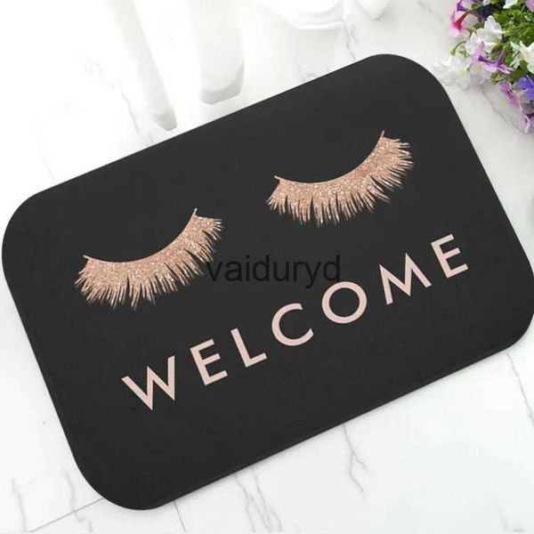 Tappeti Moda Rose Gold EyeLash Tappetino di benvenuto Camera da letto Corridoio Ingresso Tappetini Tappeto per soggiorno Area morbida antiscivolo Rugvaiduryd