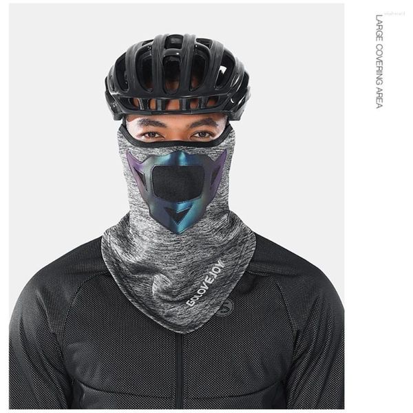 Bandanas homens à prova de vento orelha pendurado pescoço cachecol crânio máscara facial bicicleta equitação motocicleta sol uv proteção fria ciclismo bandana