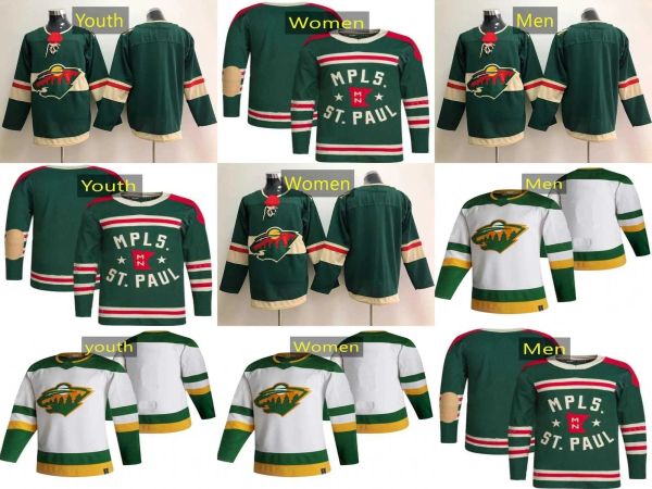 Personalizado Mens Mulheres Juventude Minnesota Hóquei Jerseys Wild 12 Matt Boldy 17 Marcus Foligno 24 Matt Dumba 97 Kirill Kaprizov 36 Mats Zuccarello 5 Jacob Middleton 10 Tyson