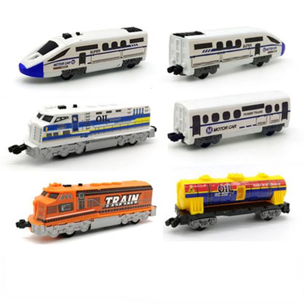 Modello di treno ad alta velocità Vagone ferroviario assemblare parti di set fai da te Accessori speciali Giocattolo regalo per ragazzo 240115