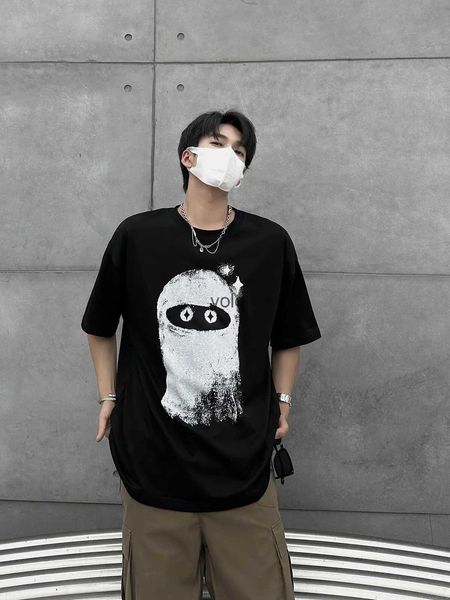 Männer T-Shirts Sommer Neue Japanische Baumwolle Männer T-shirt Ninja Druck Ins Trend Lose Plus Größe Paar Kurze Ärmel Y2K topyolq