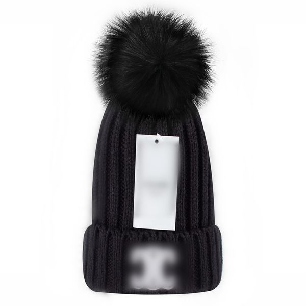 Chapéu de gorro de designer moda masculina e feminina casual esporte chapéus outono e inverno de alta qualidade lã de malha boné quente cashmere chapéu C-13