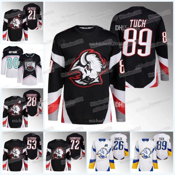 Özel Hokey Forması Erkekler Kadın Genç Buffalo''Sabres''Lex Tuch 2023 All Star Jersey Tage Thompson Owen Power Rasmus Dahlin Victor Olofsson Jeff Skinner Krebs Mark