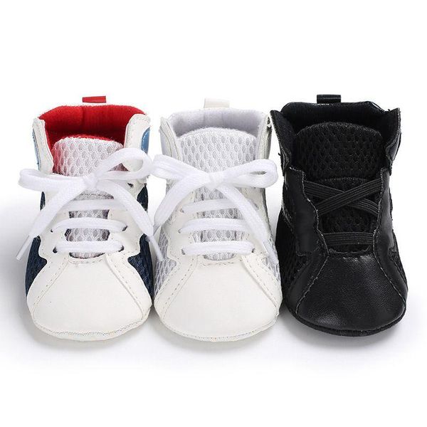 Primeiros caminhantes sapatos de bebê meninas berço tênis recém-nascido couro basquete infantil esportes crianças moda botas crianças chinelos criança lac otlgg